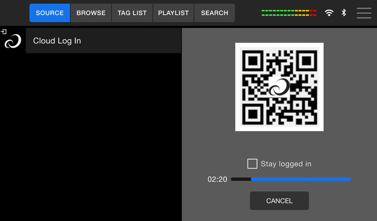QR Code Login Screen